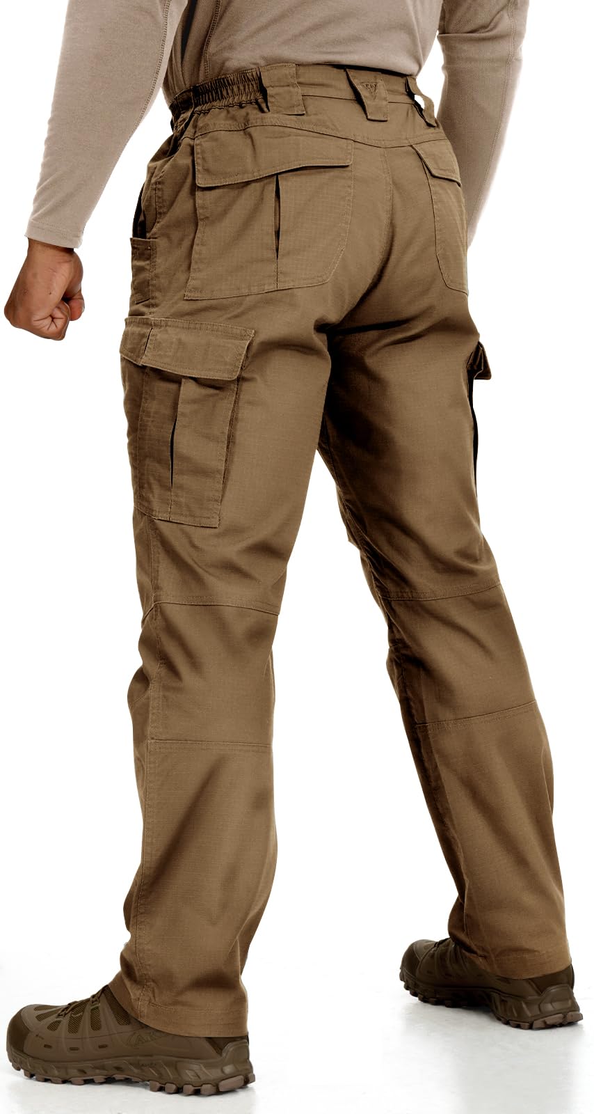 IDOGEAR Pantalon Tactique Homme Pantalon Randonnée Outdoor Imperméable & Respirant Softshell Multi-Poches pour Trekking Airsoft Chasse Résistant & Léger