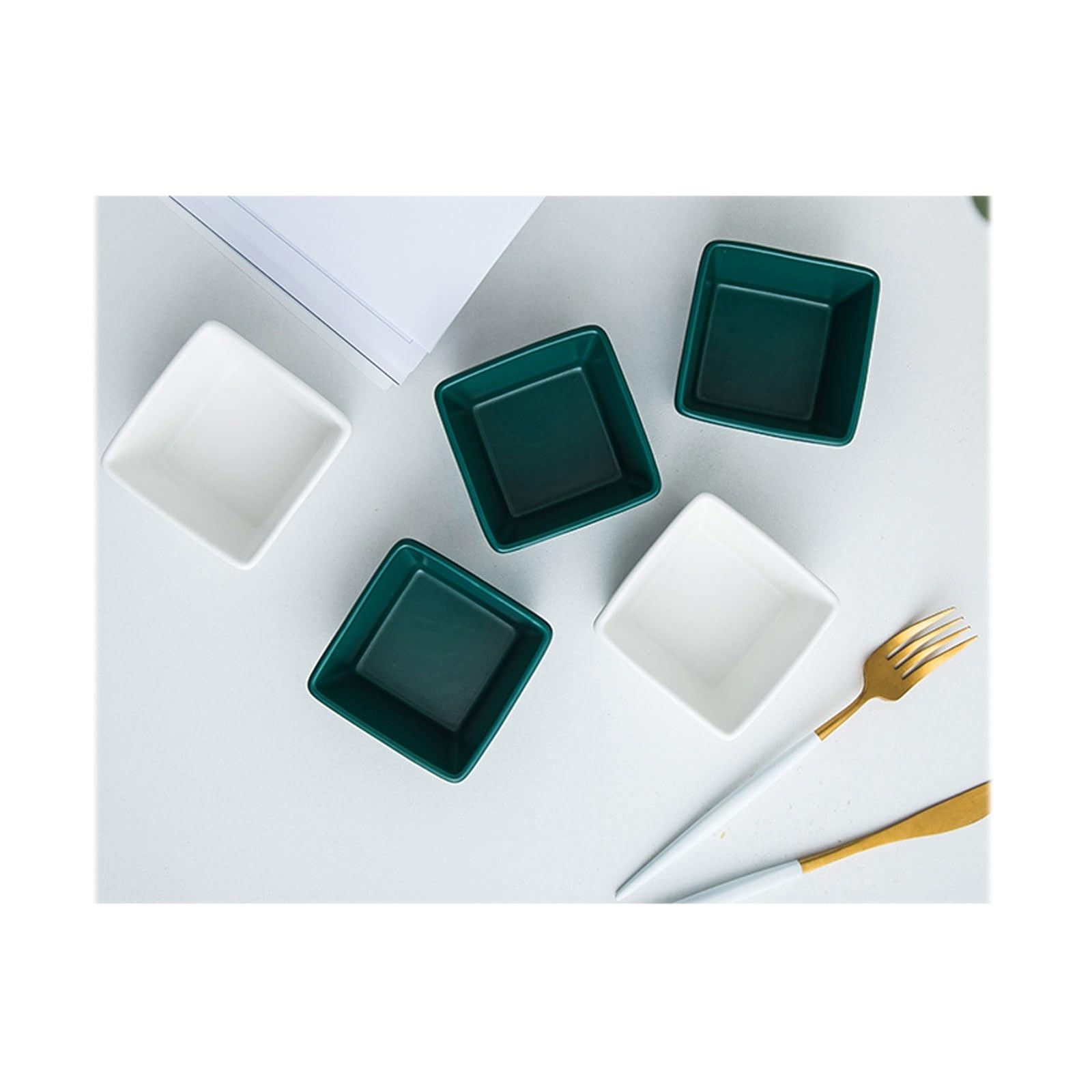 Snackteller Dip-Schüssel-Set, 5-teiliges Saucenschüssel-Keramik-Gewürzteller-Set, Snack-Essteller, Sushi-Schüssel Dessertteller