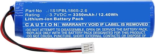 Miniatura 3 de Synergy Digital Batería para monitor de bebé, compatible con Philips Avent SCD923P Baby Monitor, (iones de litio, 3.7 V, 3350 mAh), ultra alta