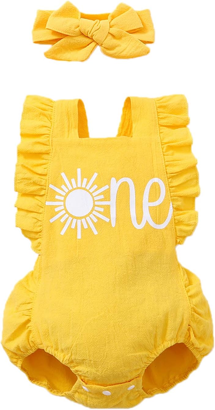 Baby Girl First Birthday Outfit 1st Birthday Girl Outfit One Year Old Bodysuit