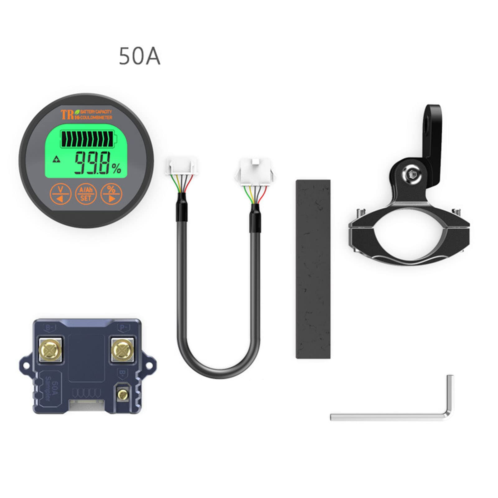 Testeur de capacité de batterie avec écran LCD et fonction mémoire TR16
