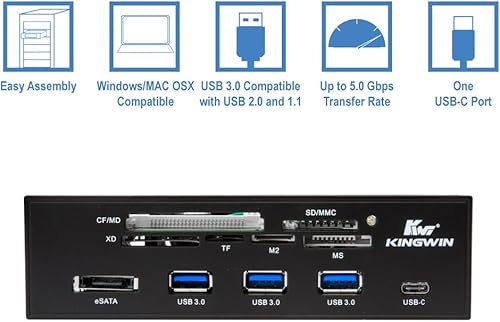 Miniatura 6 de Controlador de refrigeración KingWin, Negro