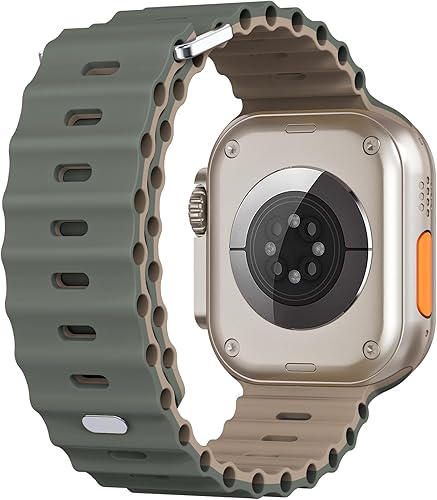 Miniatura 42 de Compatible with Apple Watch Ocean Bands 38mm 40mm 41mm 42mm 44mm 45mm 46mm 49mm Soft Silicone Wristbands Replacement Strap for iWatch Ultra 2 Ultra