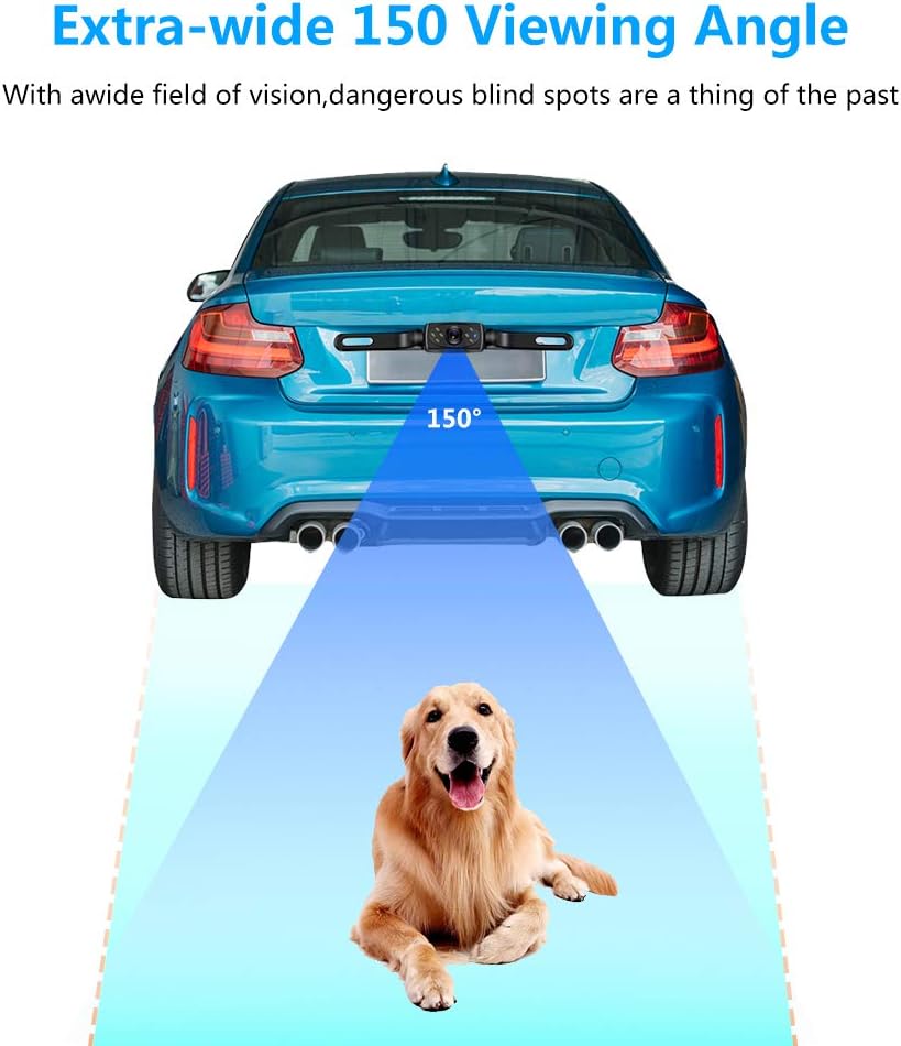 Prоduсt Dеаl Mshyet Wired Backup Camera System Kit 5 inch Monitor HD LCD Reversing Monitor for Car/RV/Truck/Pickup/Van/Camper Accfly IP68 Waterproof Rear View Night Vision Rear View Camera