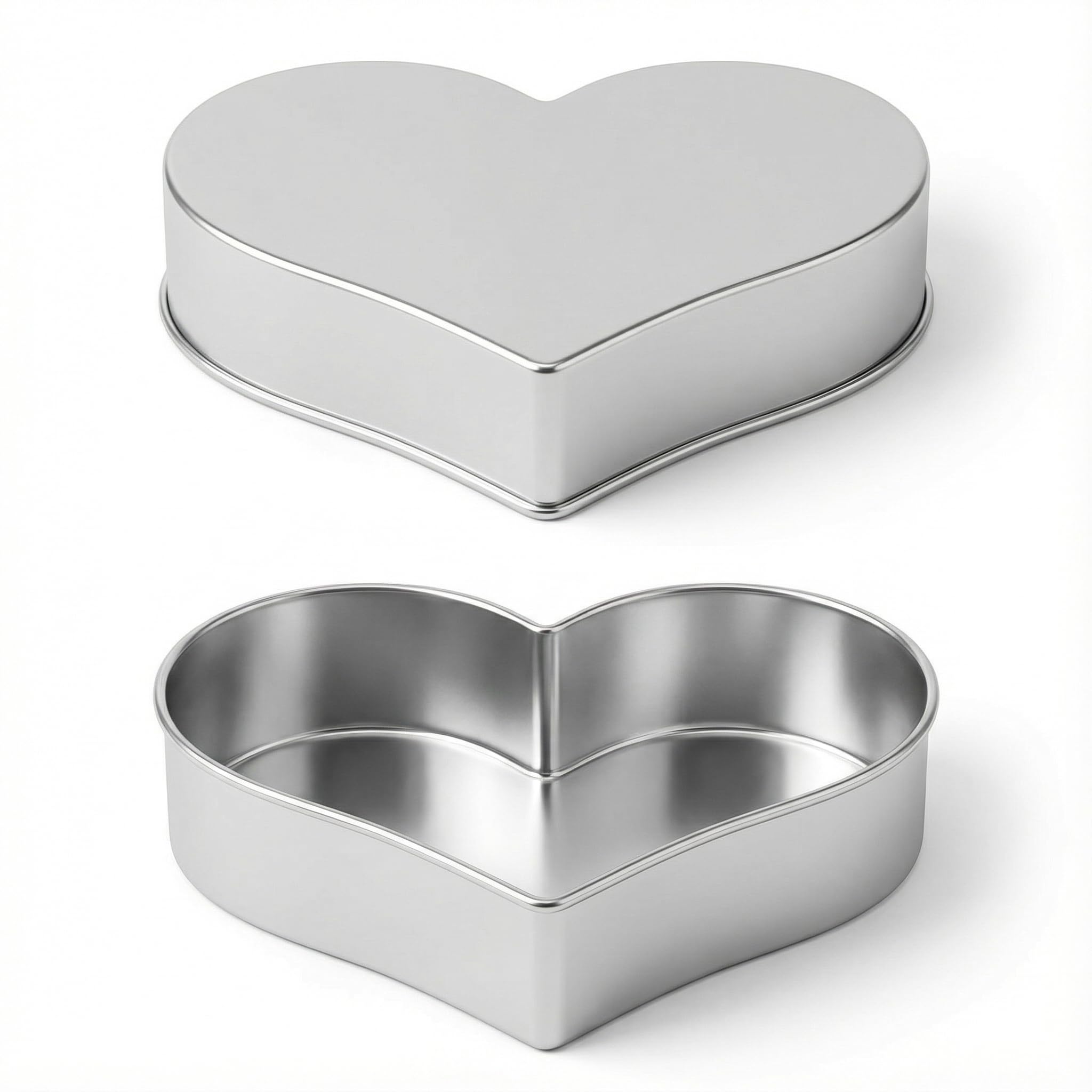 EUROTINS Single Heart Birthday Wedding Anniversary Cake Tin Mould Pan 8"