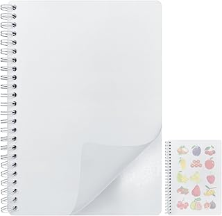 Reusable Sticker Book Collecting Album Blank Sticker Storage Book for Adults with Clear Plastic Cover 40 Sheets Release Paper Sticker Collection Book for Sticker Keeper Holder A5 Size