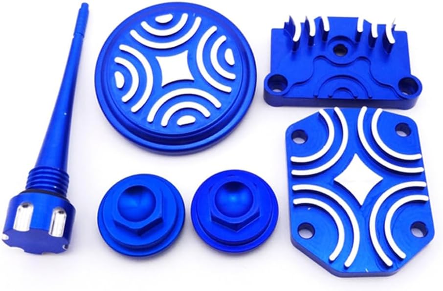 CNC Aluminum Engine Dress Up Kit For Lifan YX Zongshen 50cc 70cc 90cc 110cc 125cc Chinese Pit Dirt Trail Bike Motorcycle (Blue)