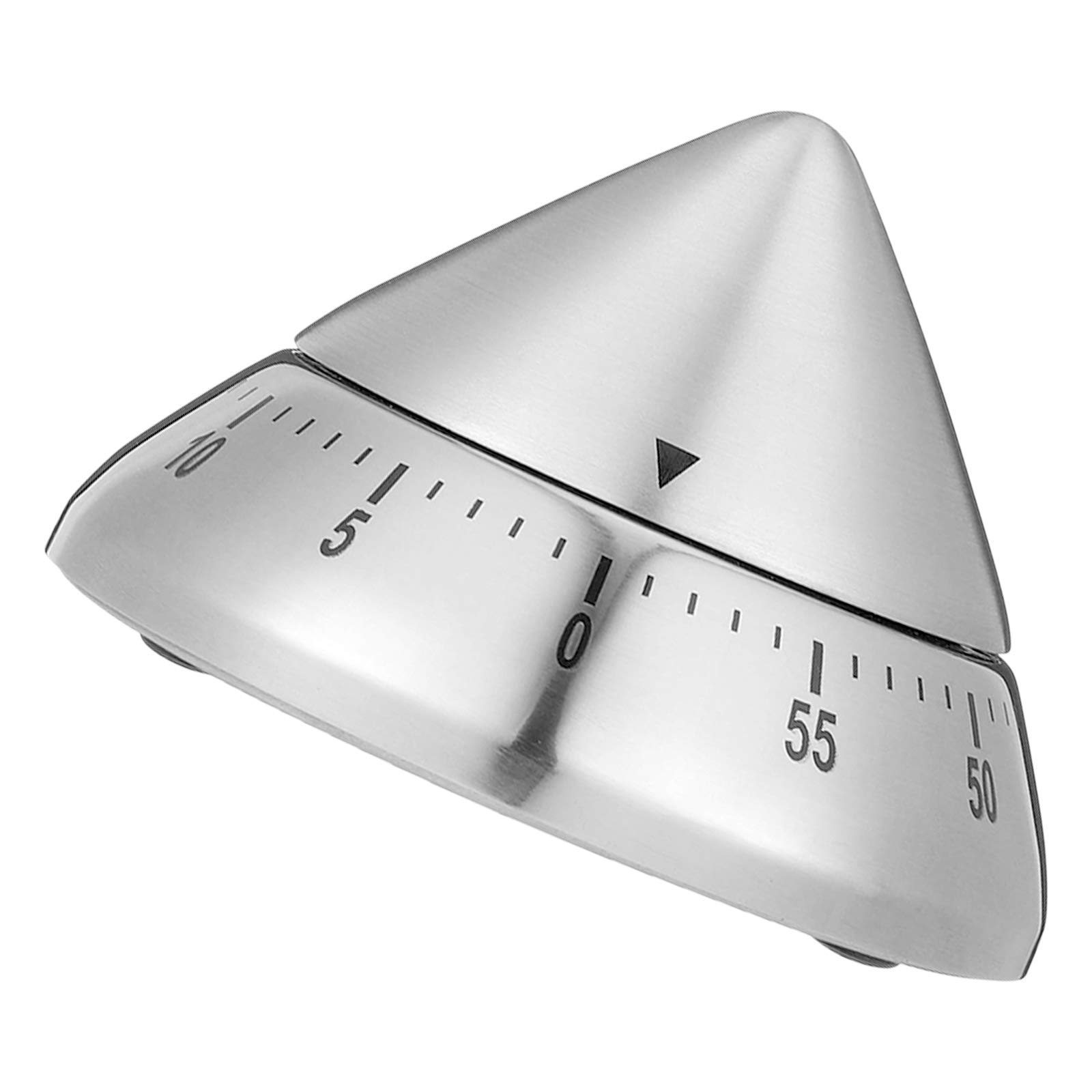 Photo 1 of VideoPUP Mechanical Kitchen Timer Stainless Steel Cone Countdown Timer for Fitness Cooking Study Facial Care