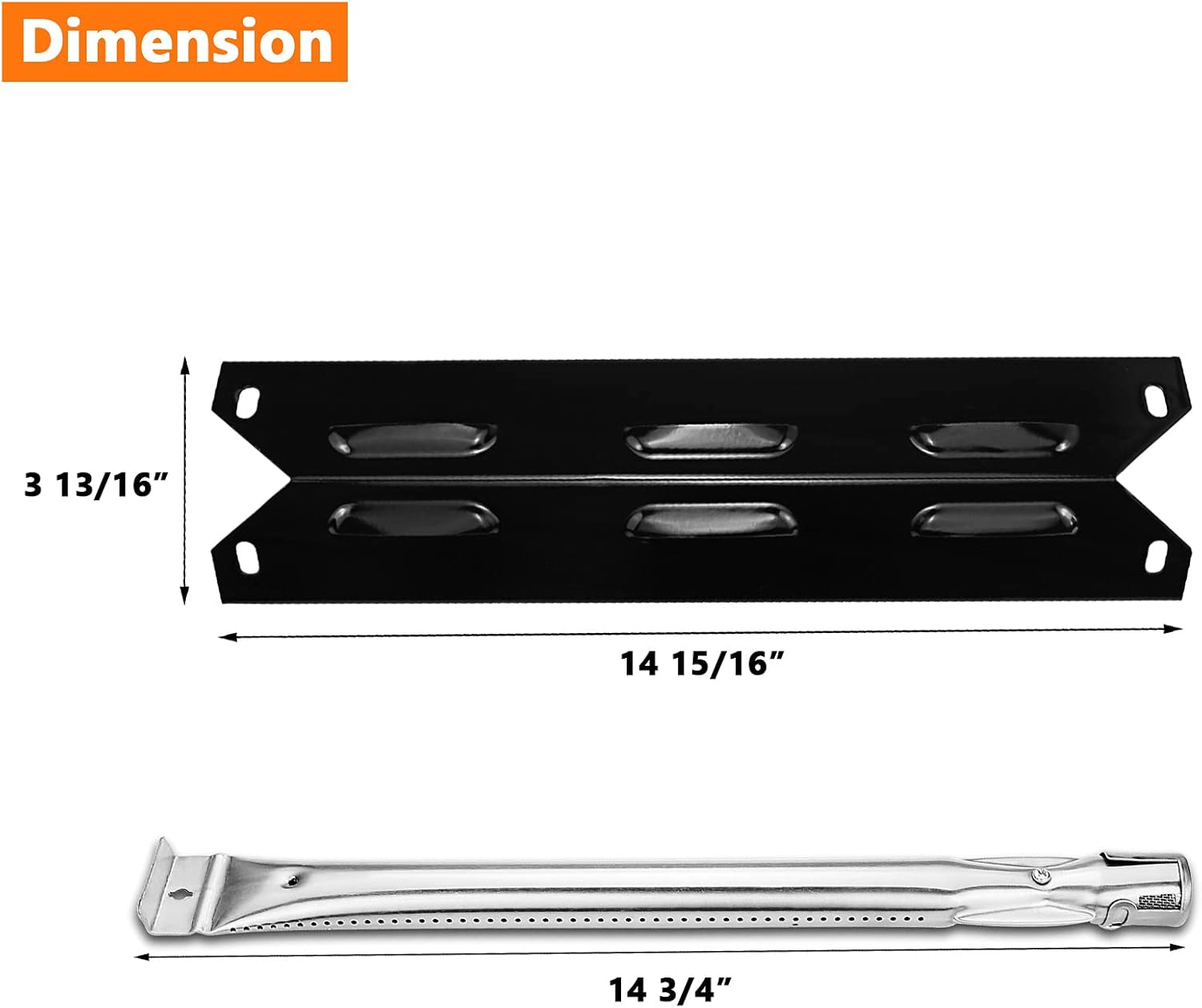 Uniflasy Grill Parts for Kenmore 146.34611410 146.23679310 146.46372610 146.34461410 146.16142210 146.10016510 146.23673310 146.16198211 146.46366610 146.3461141 146.1001751 (Porcelain Steel)