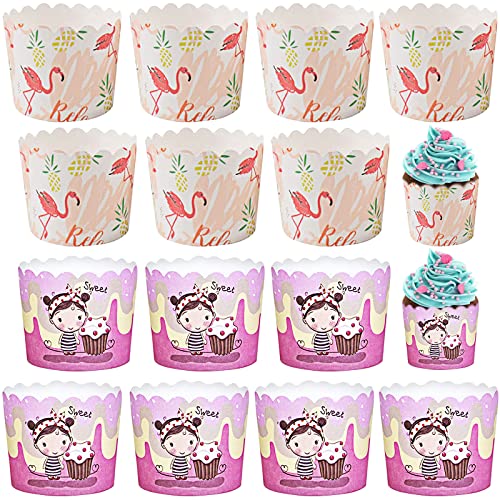 Mini Molde Papel de Muffin 100Piezas Vasos de Papel para Muffins Papel para Muffins Estuches para Hornear Cupcakes Moldes Papel para Cupcakes Moldes para Magdalenas Papel para Fiestas Bodas Cumpleaños Cover