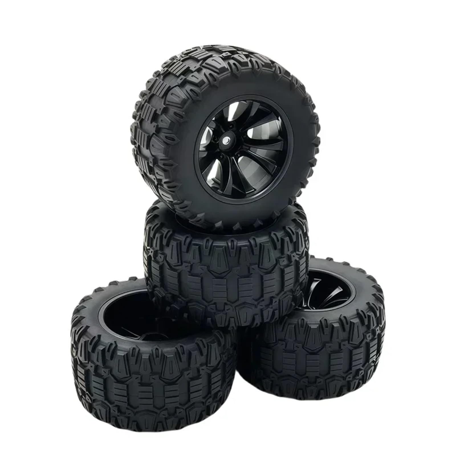 para SCY 16101 16102 16103 para MJX para Hyper Go 14210 16210 1/14 1/16 4 Uds 88mm 12mm Neumáticos Goma Hexagonales Ruedas RC Monster Truck Actualización RC Coche NeumáTico Piezas