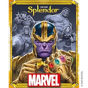 Asmodee Marvel Splendor Board Game - Unite Heroes and Gems in an Epic Strategy Adventure, Family Game for Kids and Adults, Ages 10+, 2-4 Players, 30 Minute Playtime