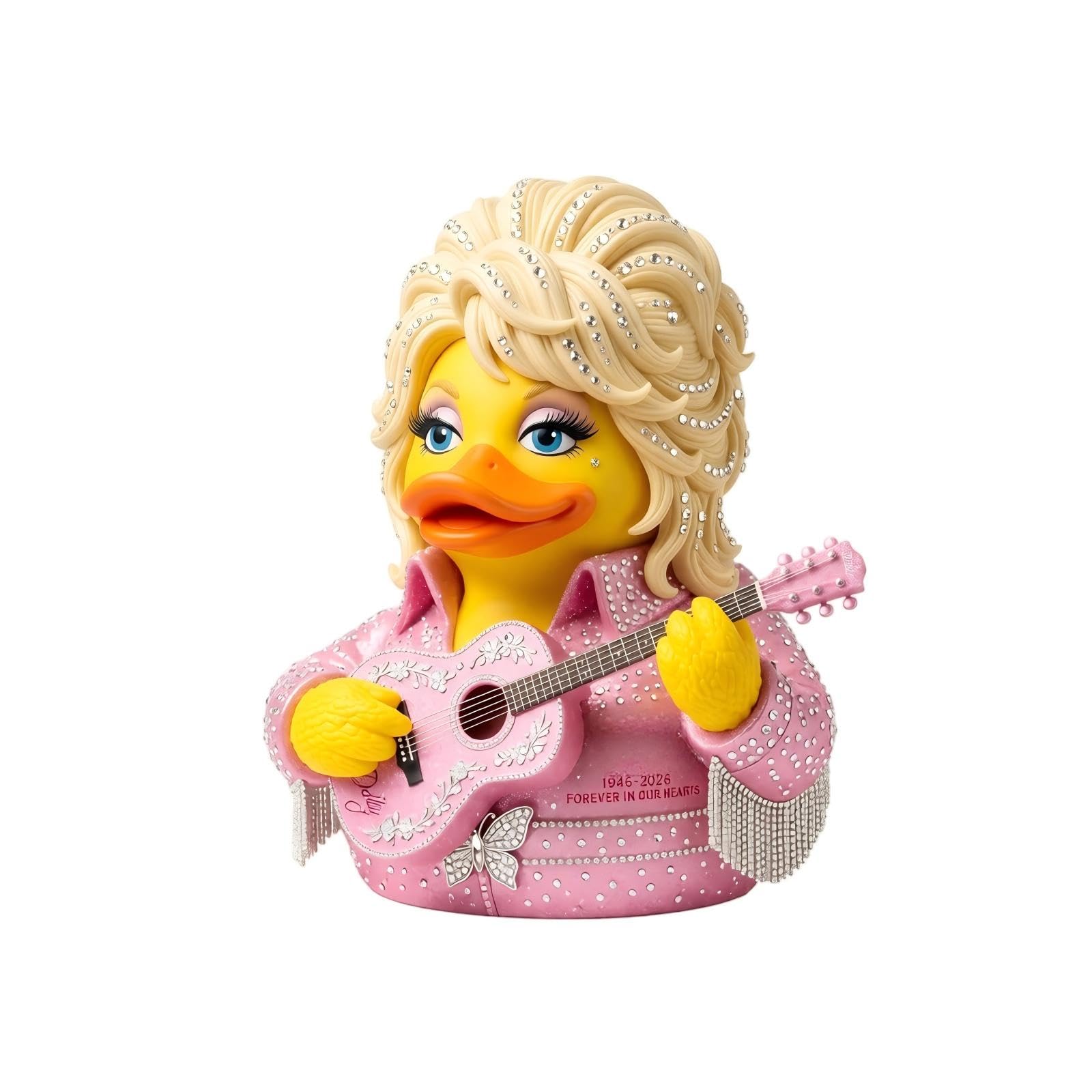 Parton Memorial Duck Dolly Duck Figurine Country Music Tribute Decor