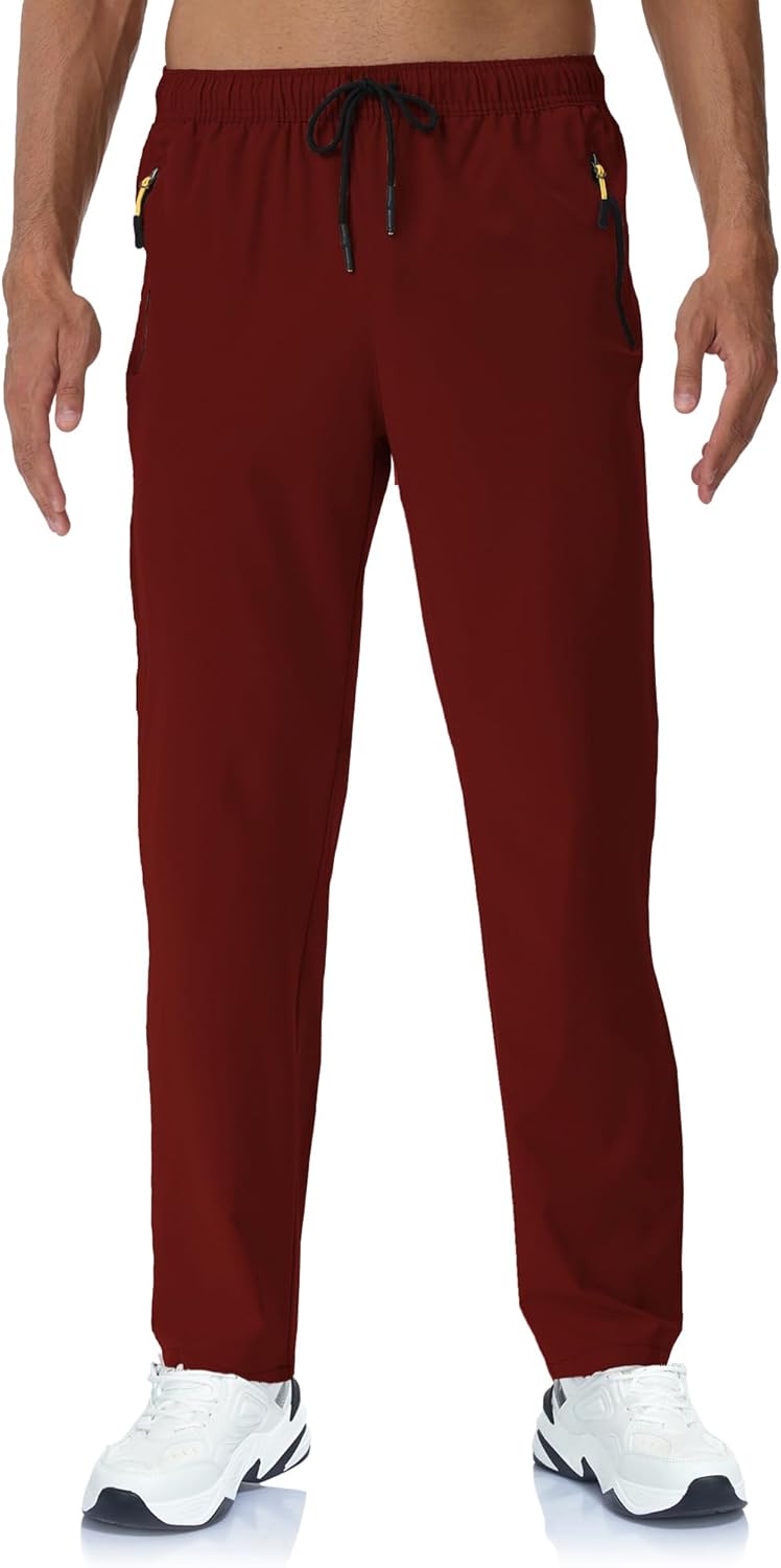 Rapoo Mens Lightweight Hiking Pants Quick Dry Stretch Joggers for Running Workout Casual - Image 3