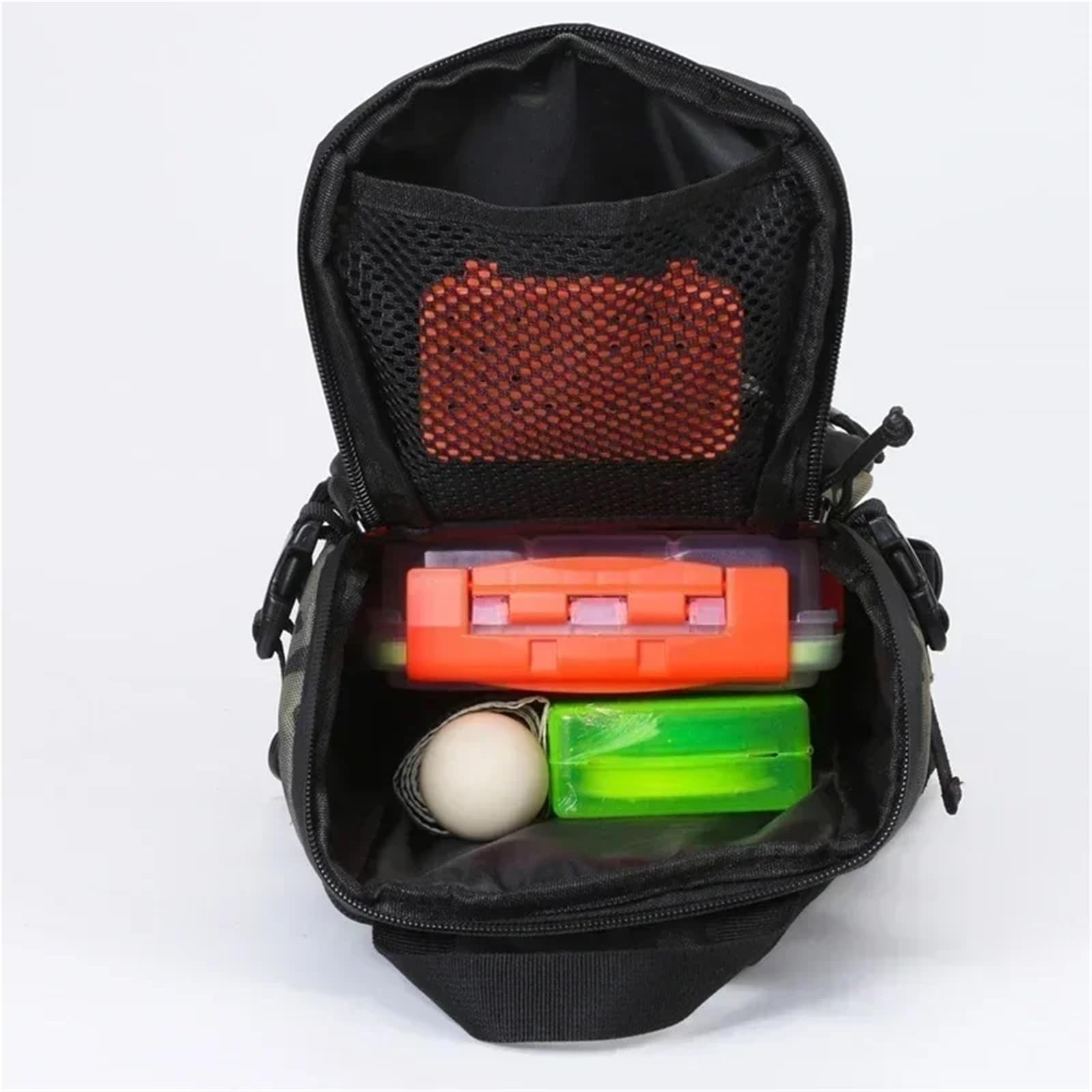 Borsa per canne da pesca Borsa a tracolla da pesca impermeabile Sport all'aria aperta Ciclismo a Zaino singolo Viaggio Arrampicata Campeggio(Color 1)