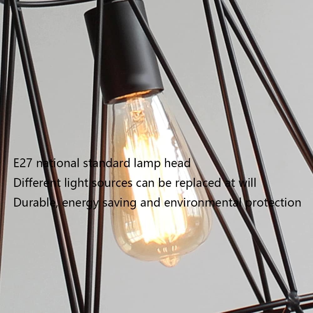 Kitchen Faucet Cage Fer Traditionnelle Suspension Pendentif en métal Industriel rétro Éclairage suspensiom Moderne Pilation la Lampe de Ferme Pastor