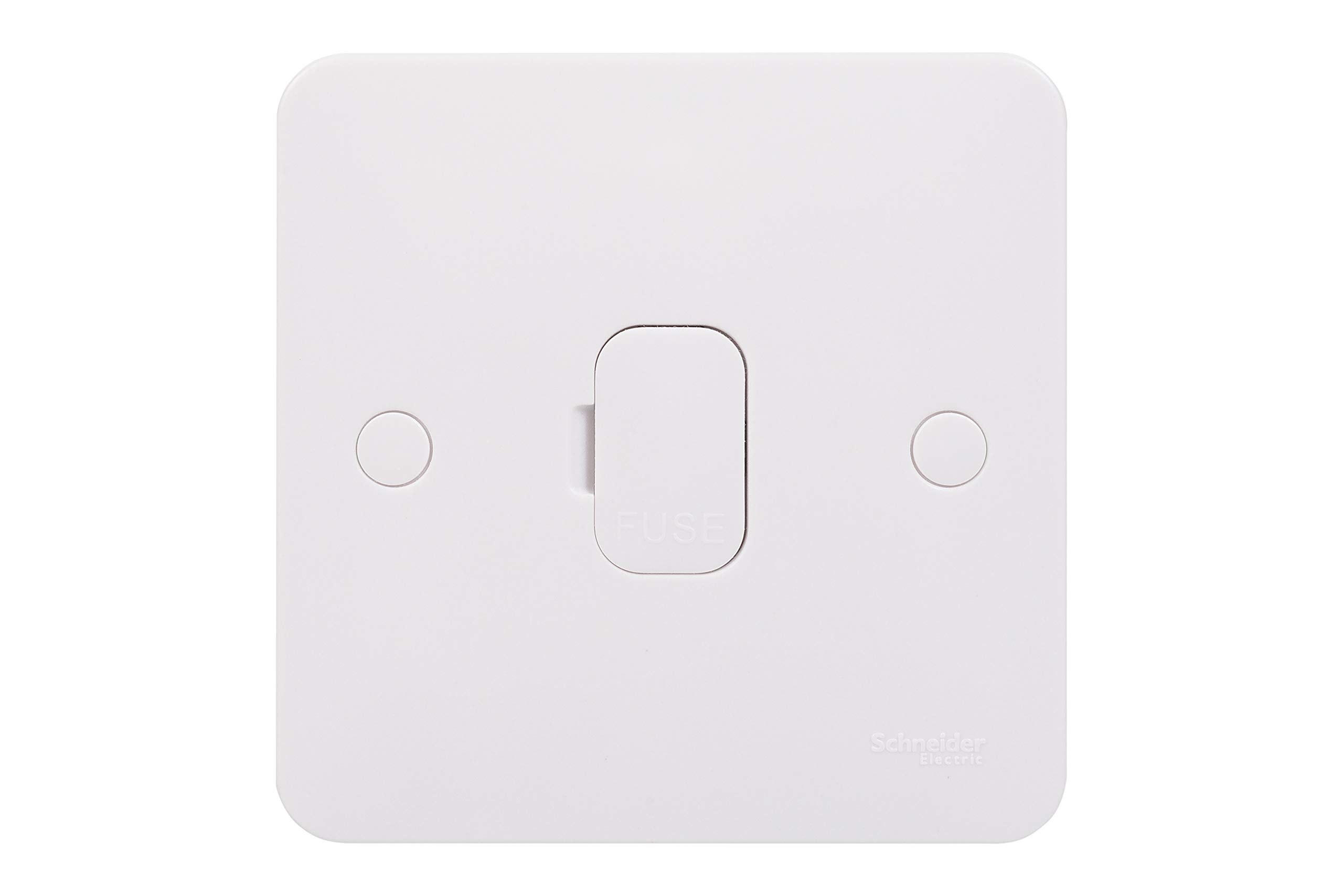 Schneider Electric Lisse White Moulded - Unswitched Single Fused Connection Unit, 13 A, GGBL5000S, White