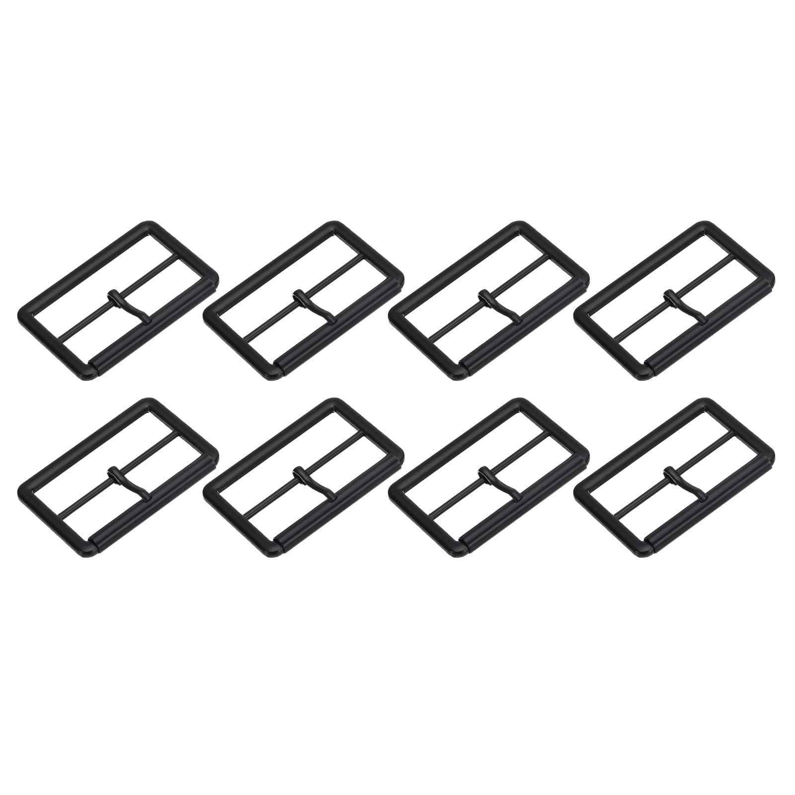 uxcell Metal Roller Buckles, Triglides Slider Movable Bar Strap Adjuster Rectangle Keeper for Bags Leather Crafts