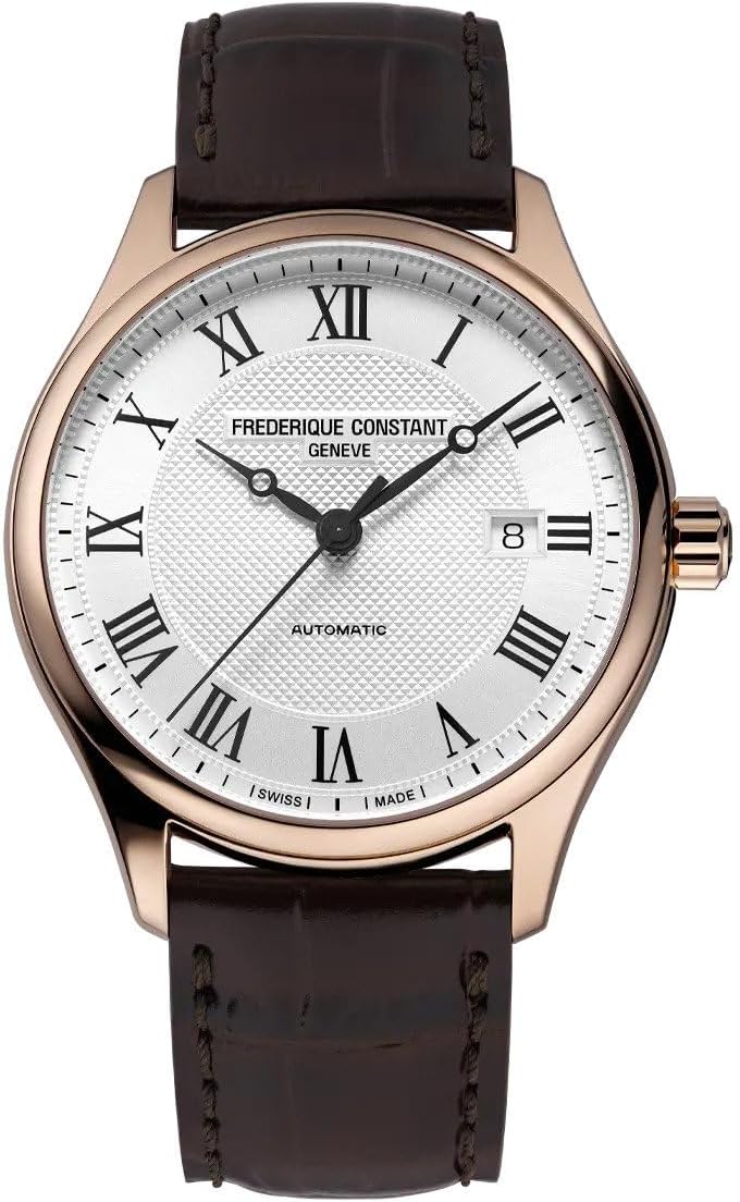 Frederique ConstantFC Classics Index Automatic 5 ATM Analog Model Watch FC-303MC5B4, Black/White, strip