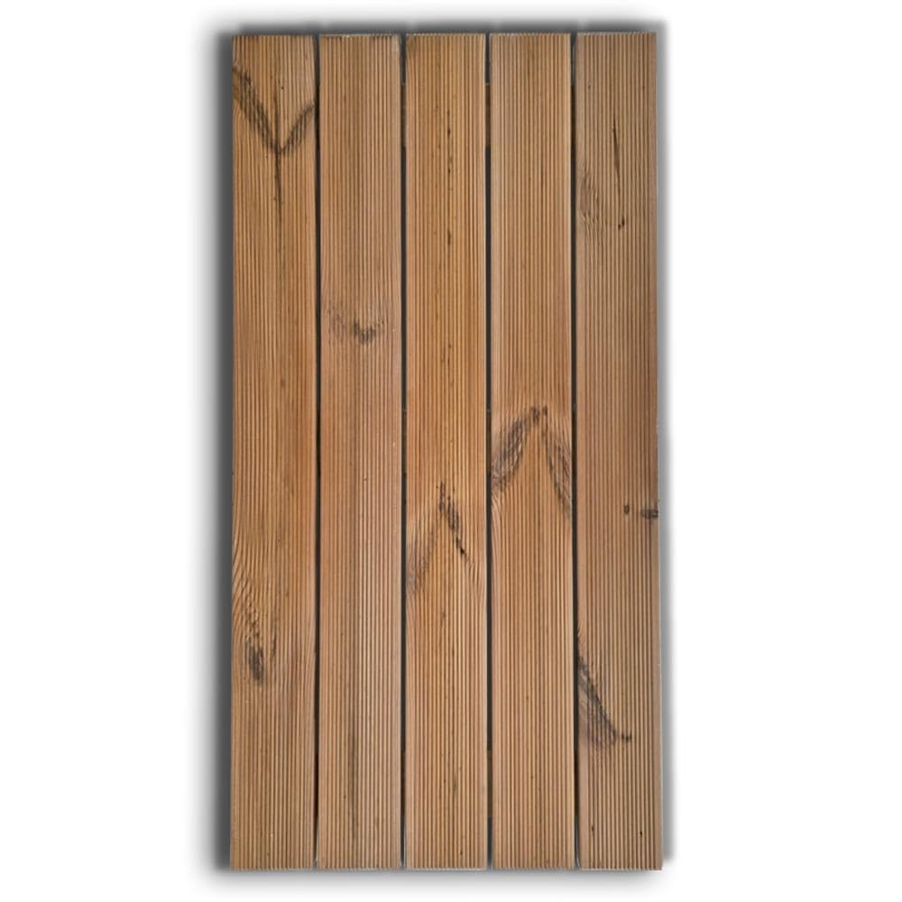 SUNWOOD Plataforma de ducha 100 x 60 cm de madera Thermo-Wood interior/exterior, con patas antideslizantes