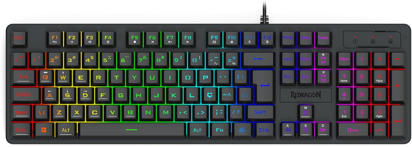 Teclado Membrana Gamer Redragon Netherbane