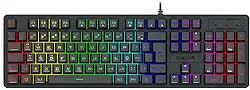 Teclado Membrana Gamer Redragon Netherbane Iluminação Rainbow Preto ABNT2 K521-R PT