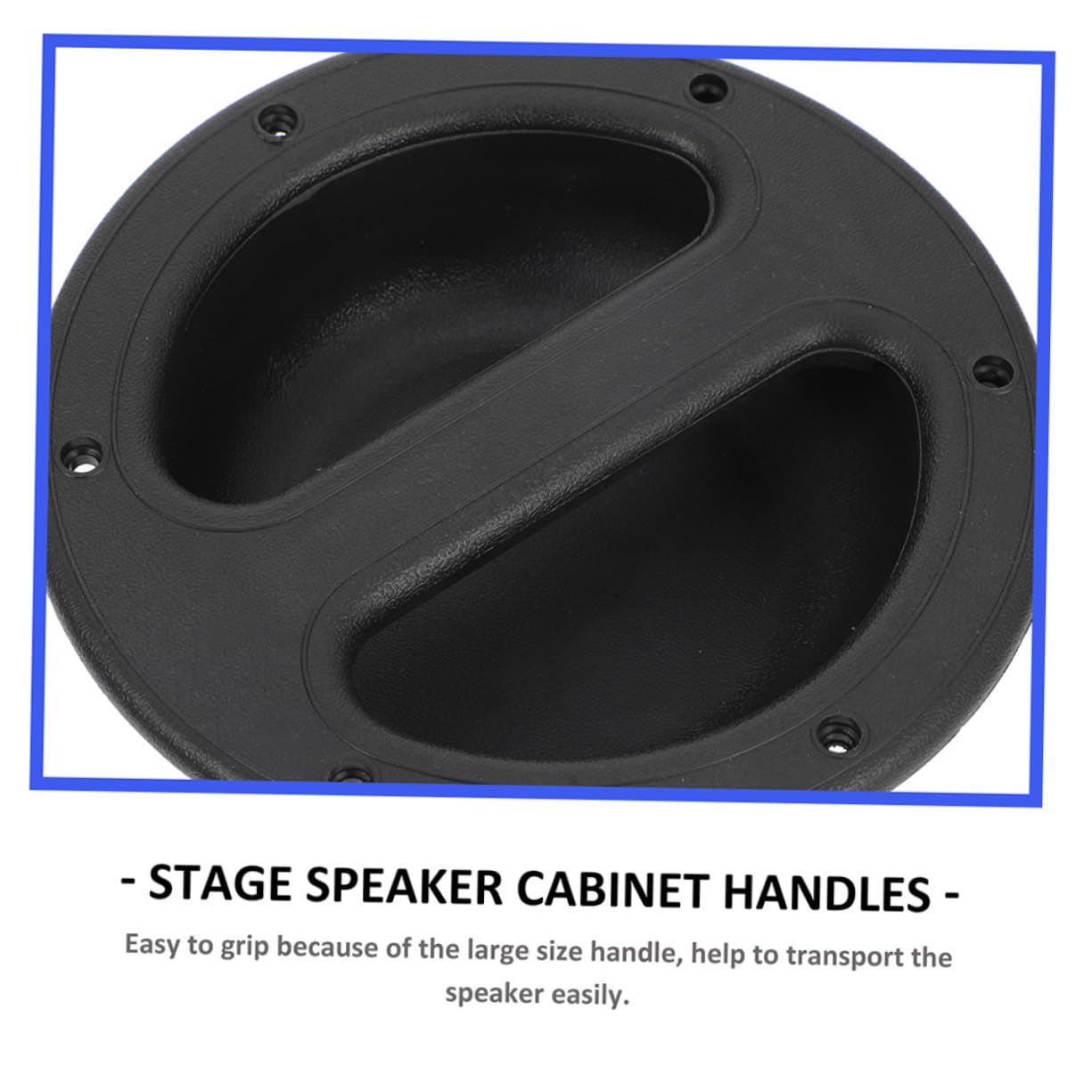 iplusmile Poignées De Haut-Parleur Encastrées Abs 146x38 Mm Lot De 8 pour Réparation Audio Transport Scène Poignée Encastrée Noire Pratique pour Enceintes Professionnelles