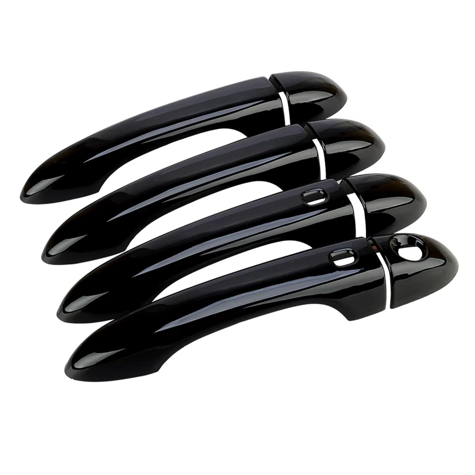 Jjrfvbgt One Color Door Handle Trim Compatible With Maserati For Ghibli Sedan 2014-2023 Abs Glossy Black Cover Trim Set Car Exterior Door Handle Housing