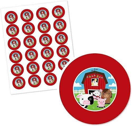 Miniatura 2 de Big Dot of Happiness Etiquetas adhesivas circulares personalizadas para baby shower o fiesta de cumpleaños, 24 unidades