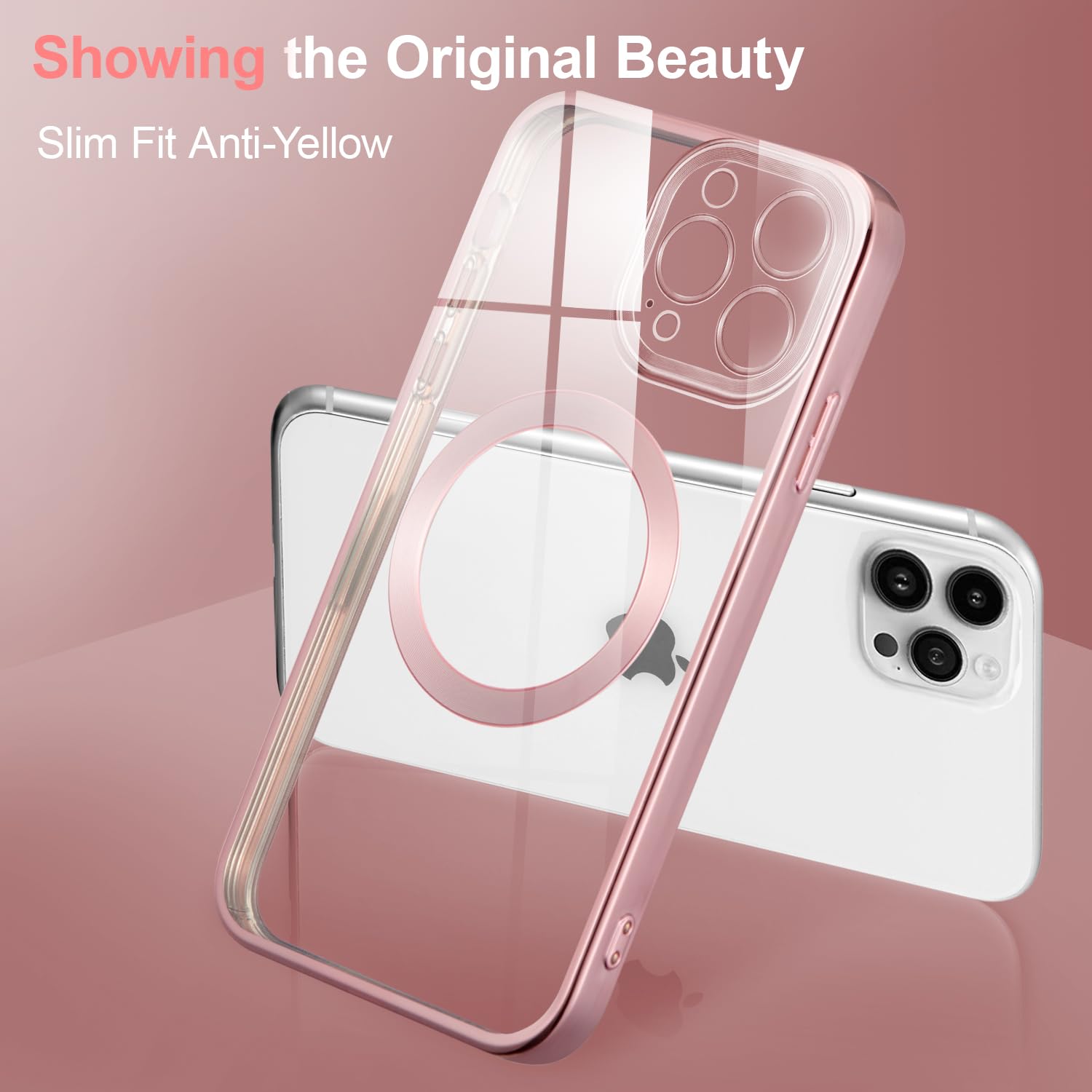 QLTYPRI Magnetic For IPhone 13 Case/iPhone 14 Case (6.1 Inch) Compatible With MagSafe, Protective Shockproof Translucent Case Matte Slim Thin Silicon Phone Cover For Women Girls Men - Blue