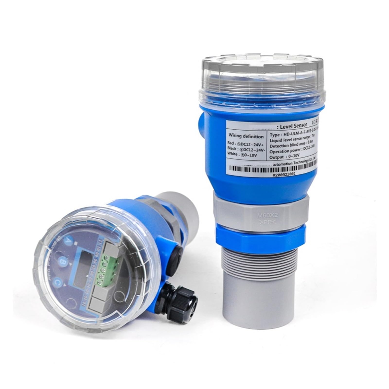 LDHJBNAC Ultrasonic Level Meter Water Level Gauge Level Meter rs485 Distance 10 Meter Water Sensor Liquid Level Sensor(5m Range 4-20mA)