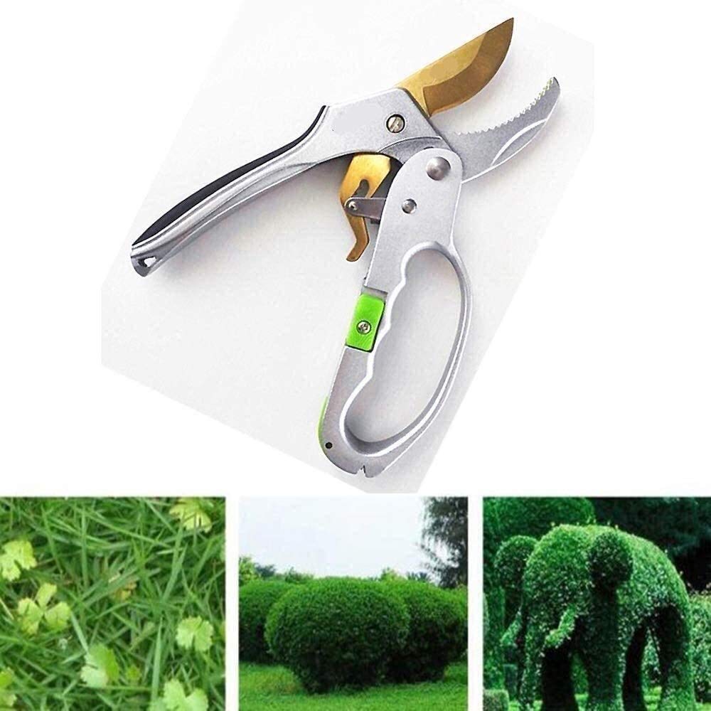 Gartenschere für die Gartenarbeit, arbeitssparende Ratschenschere, Gartenschere aus Edelstahl, robuste Astschere, Gartenschere aus Zinklegierung für Jede Familie