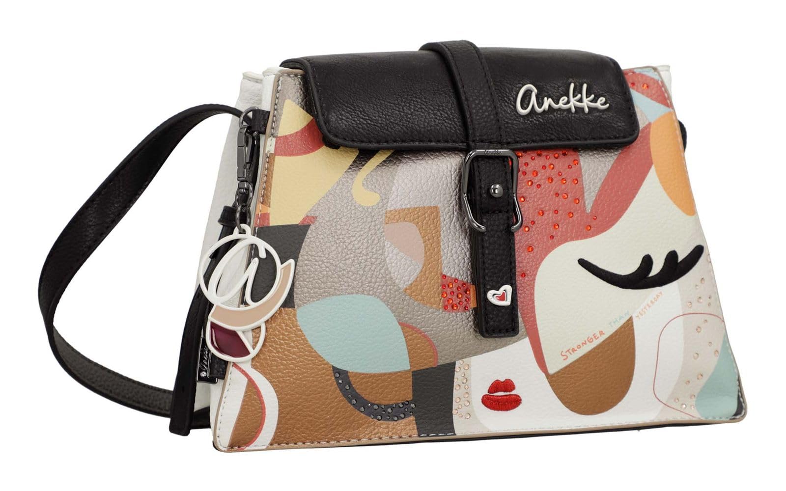 Bandolera mujer Anekke Eikon 42753-560 con solapa y cremallera - Mujer