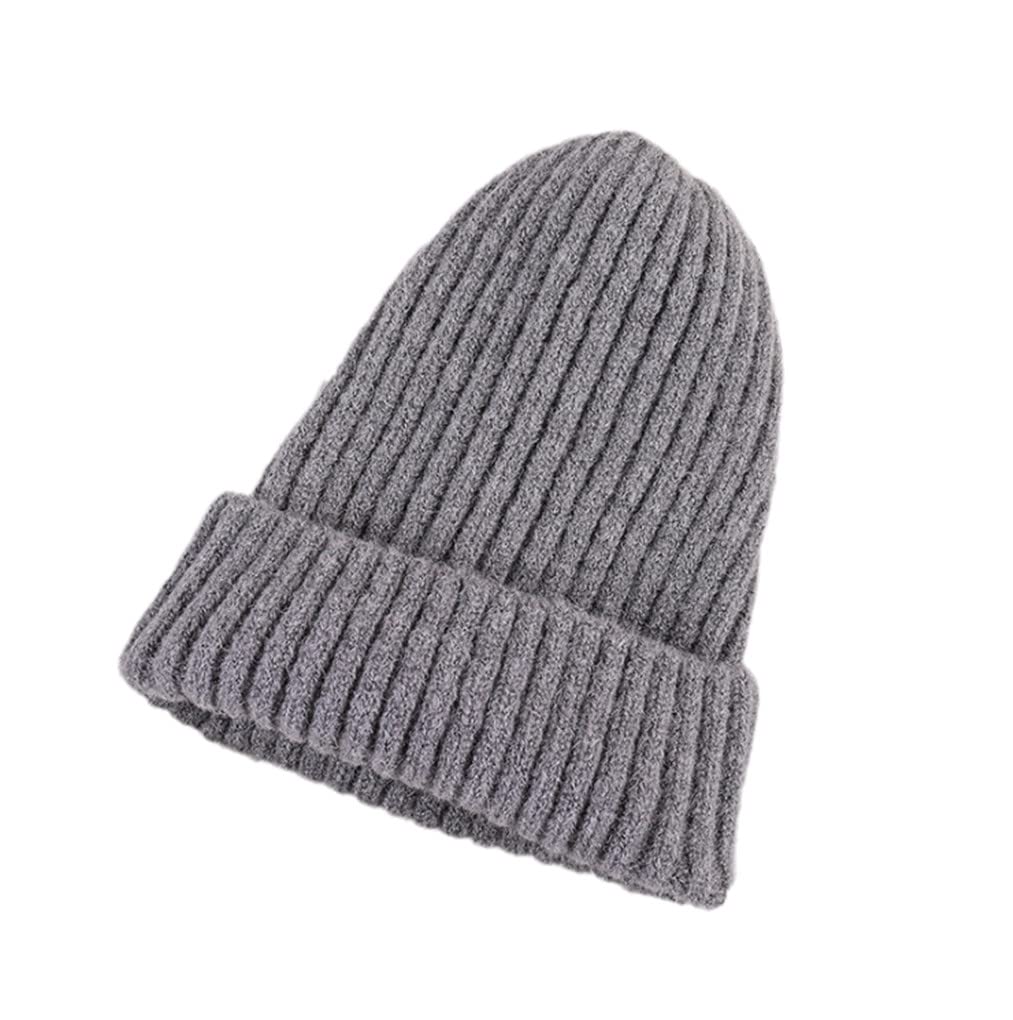 Zaiyi Winter Hats for Woman Beanie Knitted Hat Girls Autumn Female Beanie Caps Warmer Bonnet Casual Cap