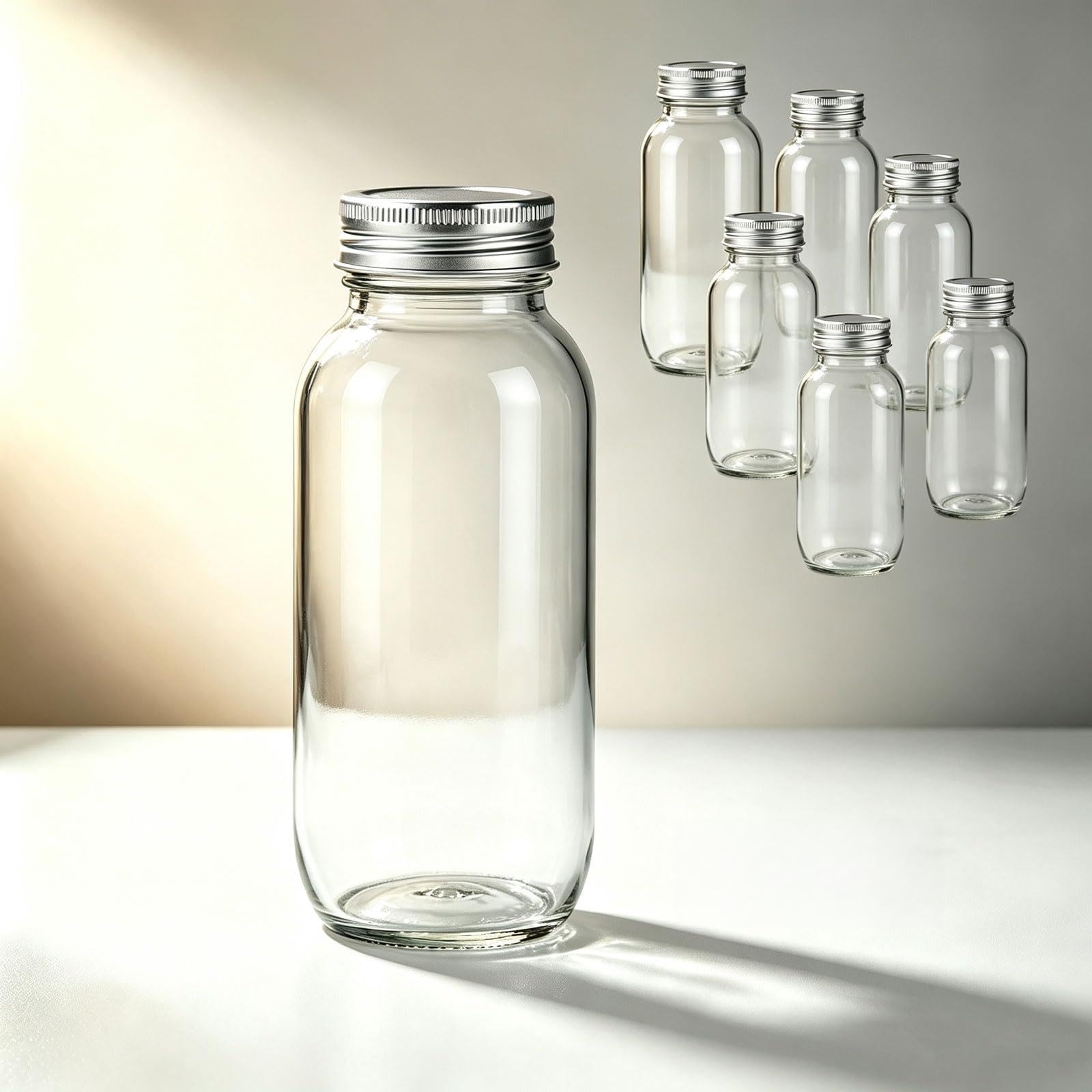 BXZAY Manual Bottle Can Sealer Capper Machine with 10Pcs 500ml Bottles