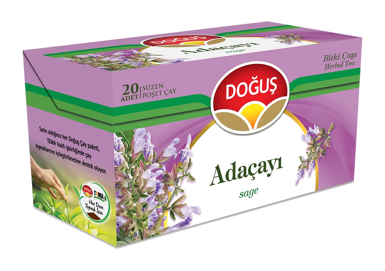 Doğuş Adaçayı Bitki Çayı Süzen Poşet 20-1.3 Gr