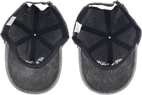 Miniatura 5 de 2 gorras con texto en inglés "I I'm Her King and I'm His Queen" para hombres y mujeres, ajustable de algodón lavado a juego para bodas, parejas,