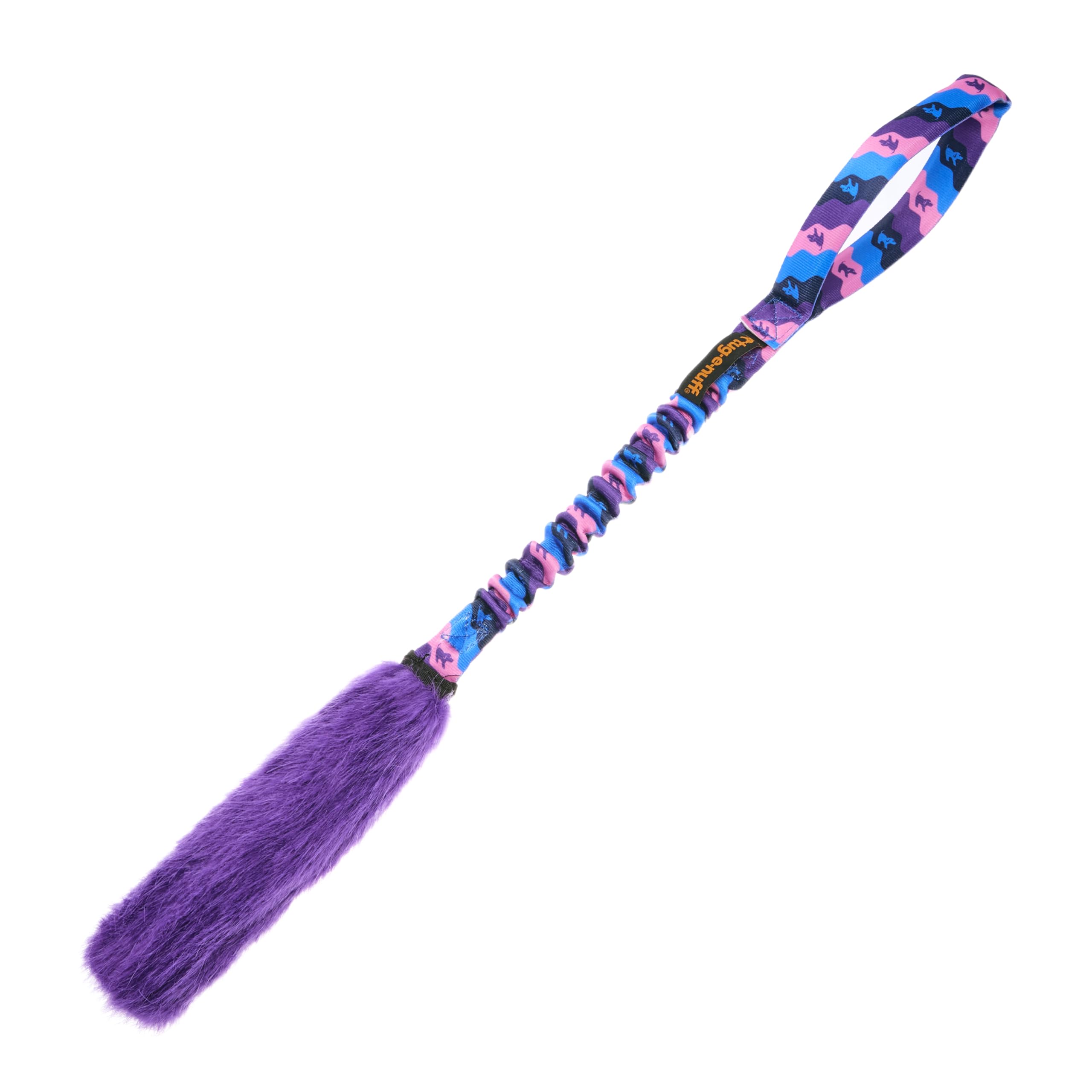 Tug-E-Nuff Dog Gear - Bright Fauxtastic Tug (Purple Pattern)
