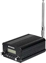 Retekess Transmissor FM TR509 para igreja, transmissor de transmissão FM certificado pela FCC, mini estação de rádio estéreo de longo alcance para filmes drive-in, estacionamento de igreja, show de