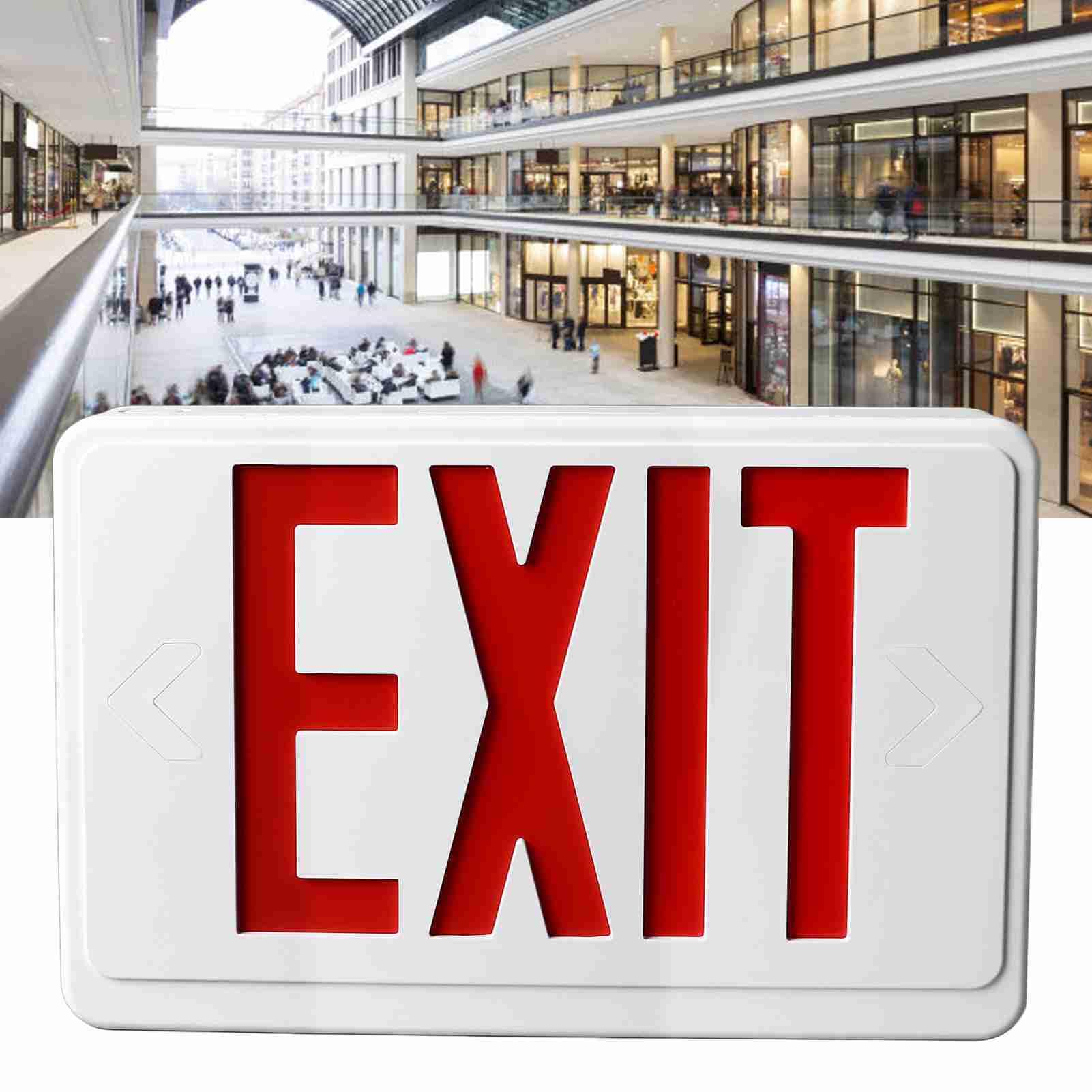 Vomeko Red Exit Signs,Professional LED Emergency Exit Sign,IP30