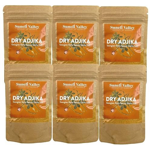 Vista 7 de Suneli Valley Polvo seco de Adjika - 3.5 oz (100 g) Auténtica mezcla de especias georgianas para verduras asadas, parrillas, adobos y sopas