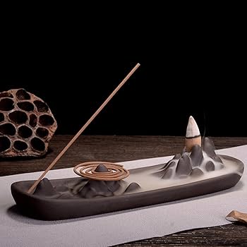 Amazon.com: Ceramic Mountain Peak Boat Style Multifunction Incense