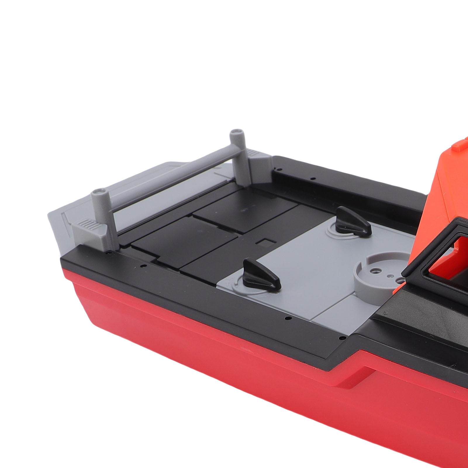 RiToEasysports 2,4 G Bürstenloses RC-Boot, Simuliertes Ferngesteuertes Boot mit Wasserdichter Abdeckung und Antikollisions-Kit, für Außenpools, Seen und Familienspaß (1 Stück 500 mAh Li-Ionen-Akku)