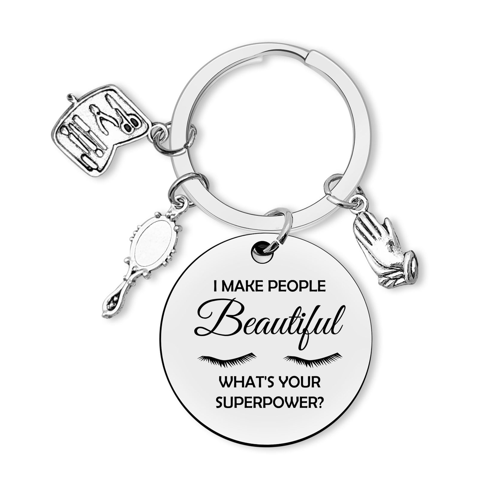 Makeup Artist Gifts for Women Men Estheticians Gift Keychain Makeup Lovers Gifts Lashes Girl Gift Eyelashes Artist Jewelry Cosmetology Gift Beautician Gift Lash Artist Graduation Gift Thank You Gifts