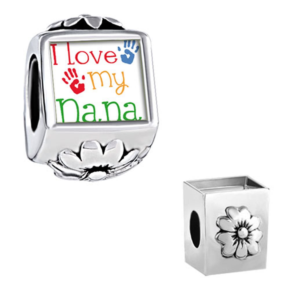 Buy Pugster "Nana Charms" Crystal Birthstone Photo Heart Love Beads Fit