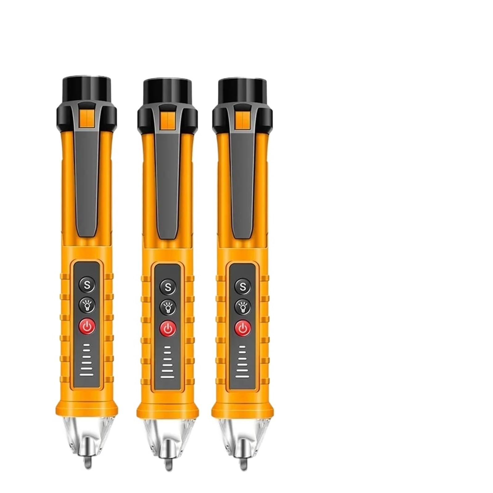 Penna rilevatore di tensione senza contatto VD802, 3 pezzi - CA 12V-1000V, stile penna, indicatore elettrico a LED