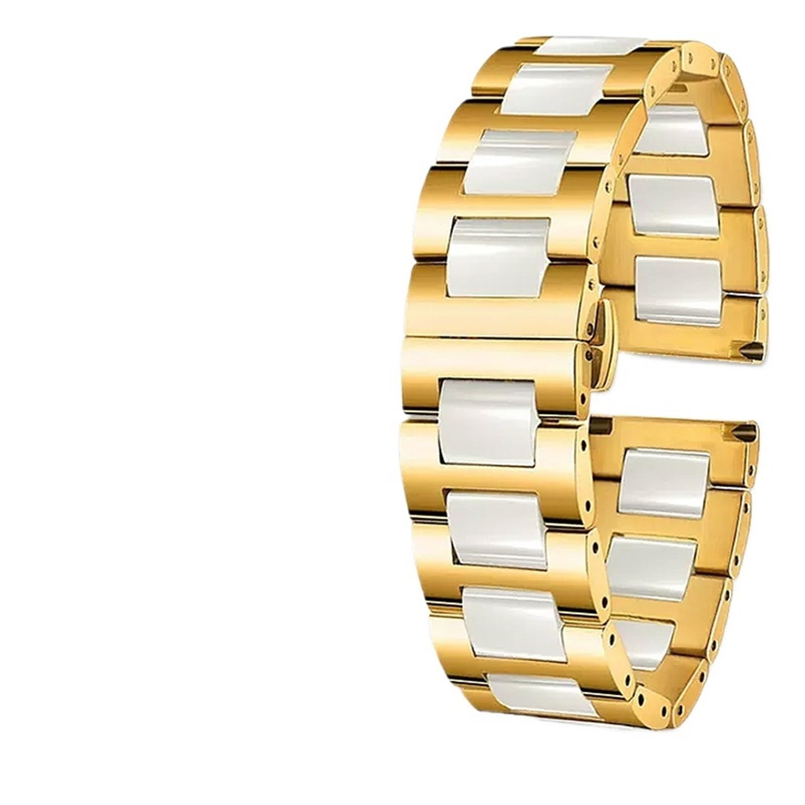 Bracelet en céramique for Femmes et Hommes, en Acier Inoxydable, 12-22mm, Montre à la Mode