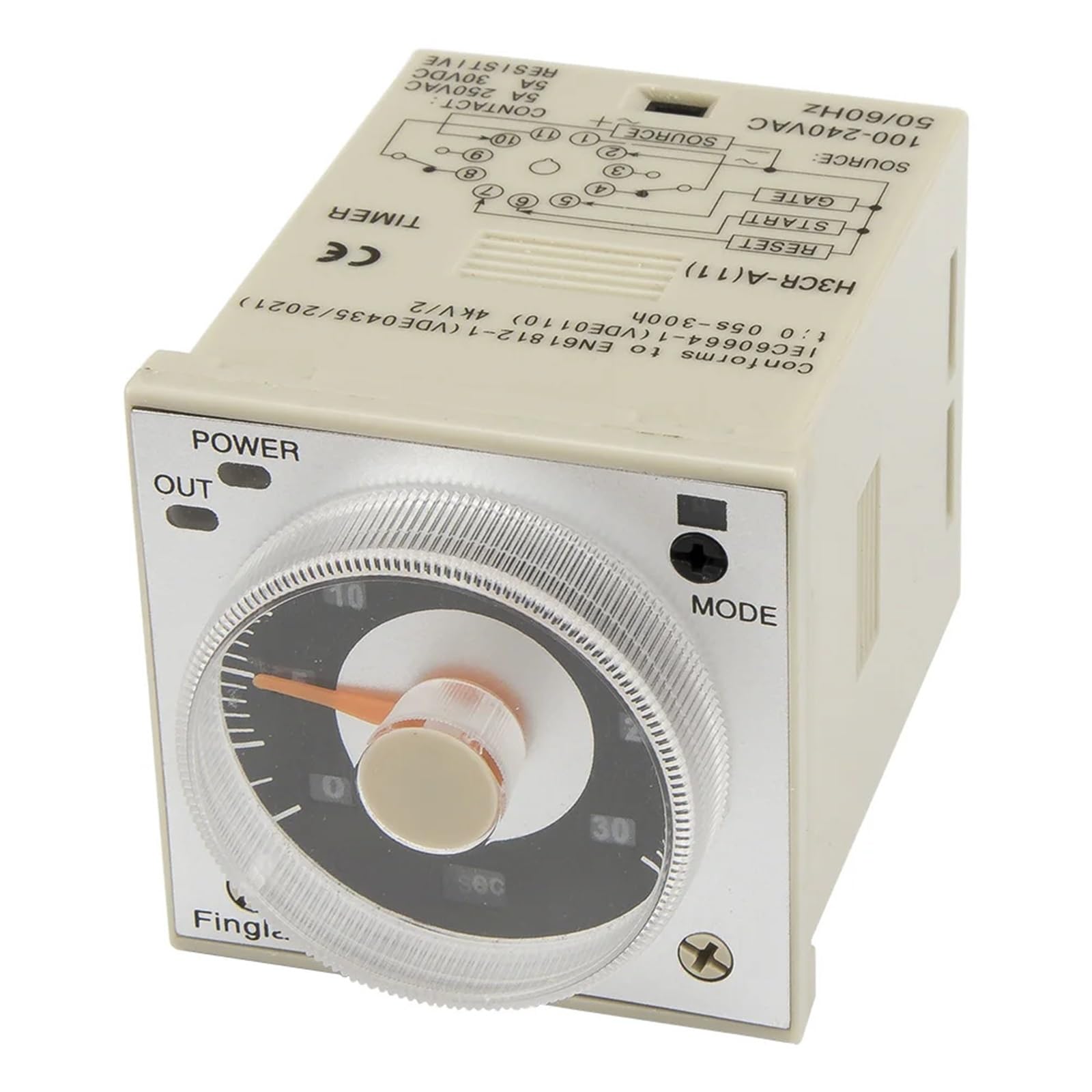VDOQTLJT H3CR-A 11 pin time Relay H3CR Series delay Timer AC 100-240V DC 24V 12V(100-240VAC)