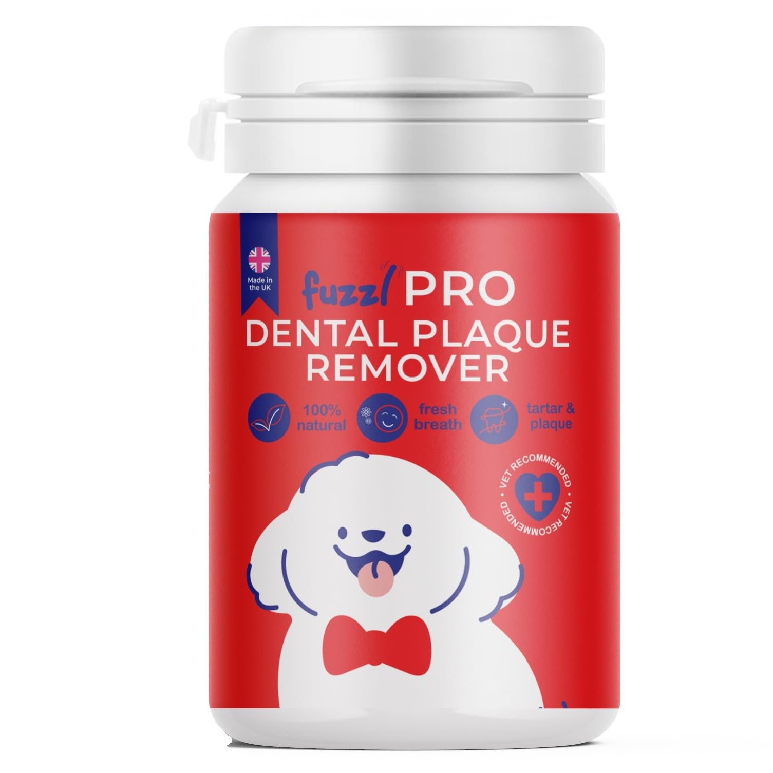 Fuzzl Pro Dental Plaque Powder Advanced Vet Approved Jumbo 170g โ Natural Ascophyllum Seaweed - Supports Dental Health, Reduces Plaque & Tartar, Freshens Breath โ Oral Care Supplement for Teeth & Gums
