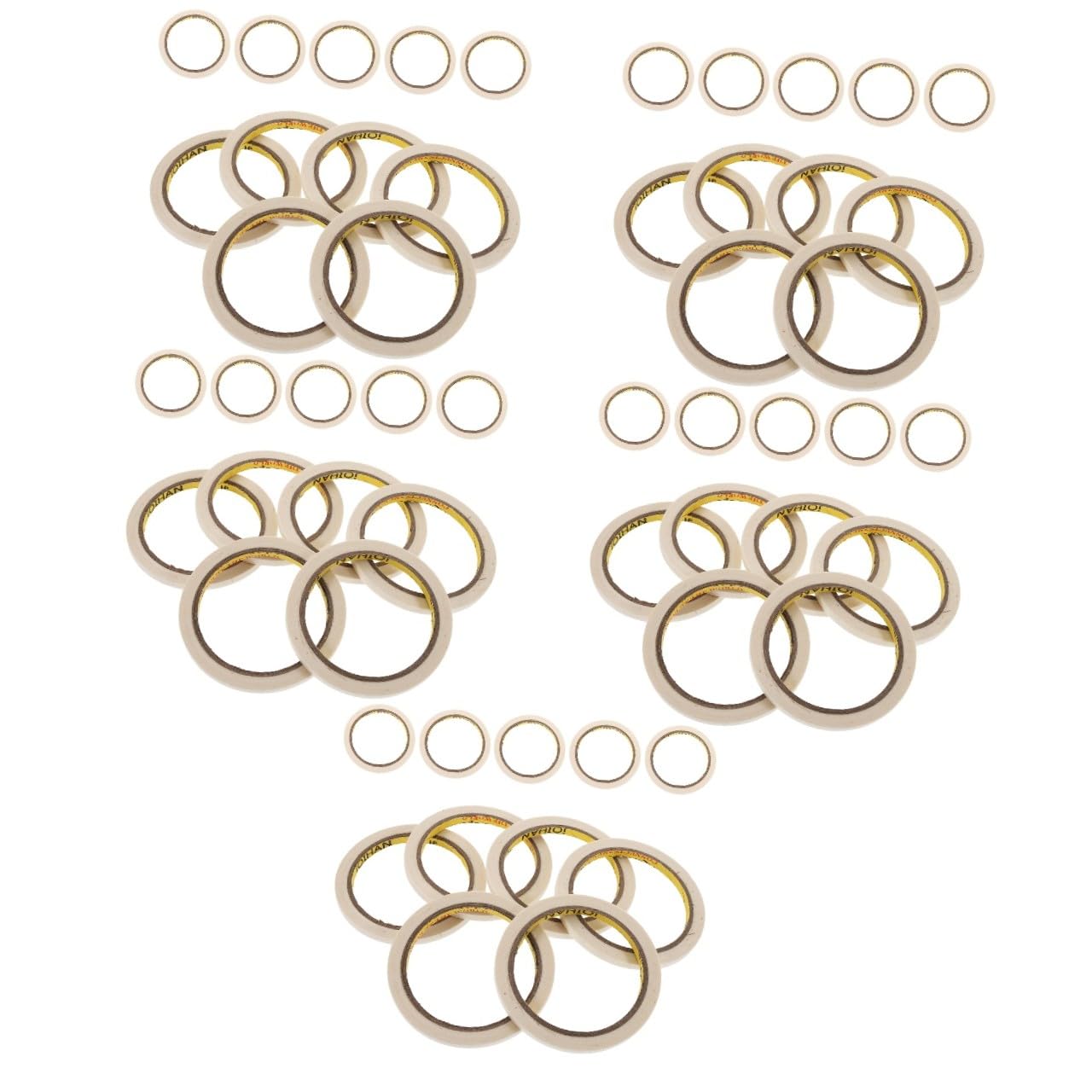 Housoutil 5 Ensembles Ruban De Masquage Papier Flexible Pour Peinture Décoration Projets Artistiques Compatible Surfaces Variées 20 Rouleaux*5